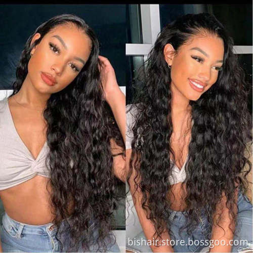 Deep Curly HD Lace Frontal Wig Peruvian Deep Curly Wave Human Hair Full lace Wig 180% Density Wig